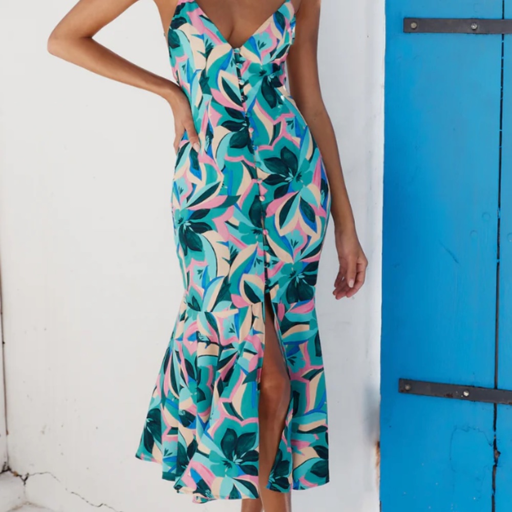 HELLO MOLLY ALOHA HONEY MAXI DRESS/ XL/ NWT